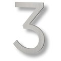 Sure-Loc Hardware Sure-Loc Hardware Floating House Number, 6, No. 3, Brushed Aluminum HNF6-3 BA